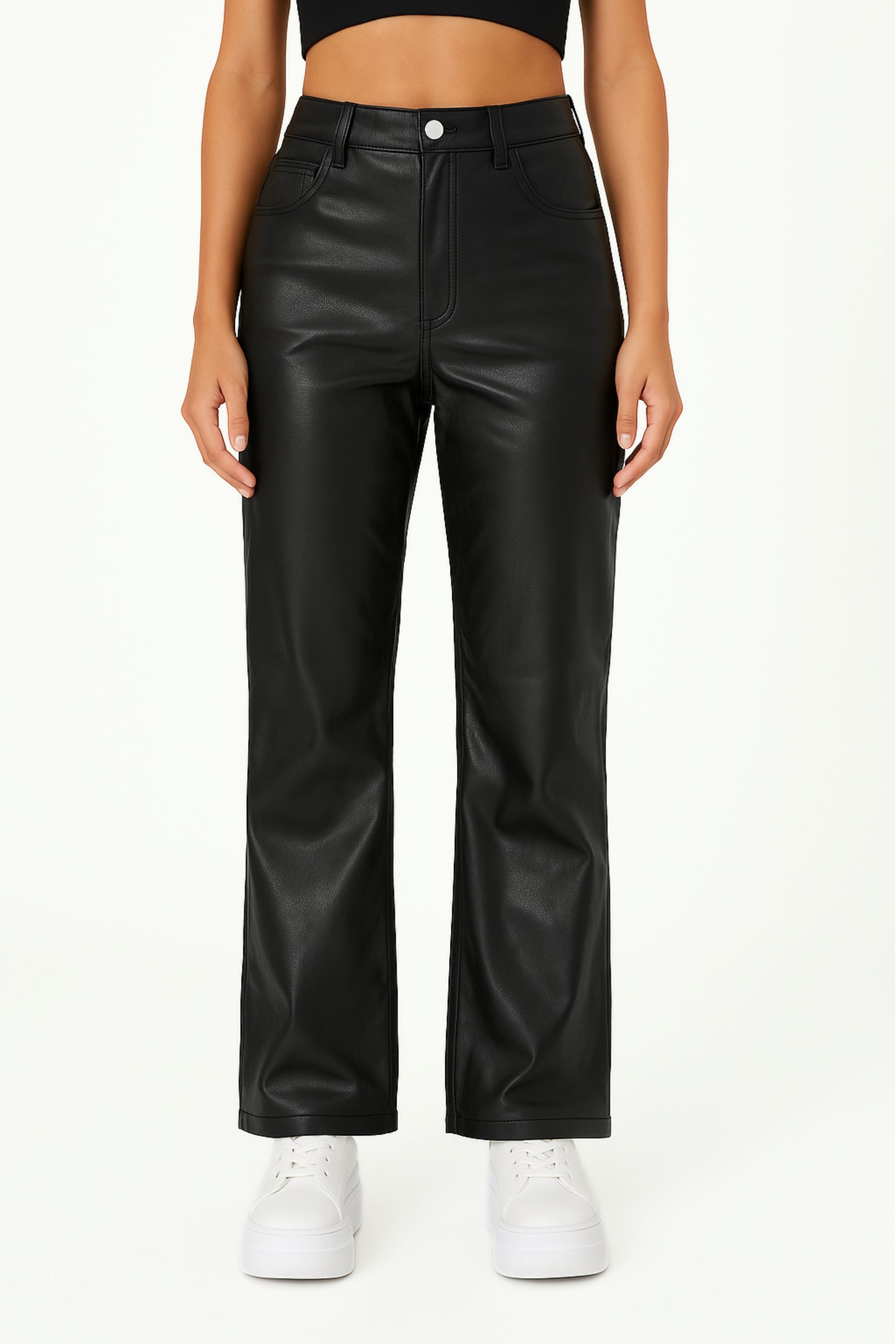 24 PANTALON STRAIGHT EFECTO PIEL IFE