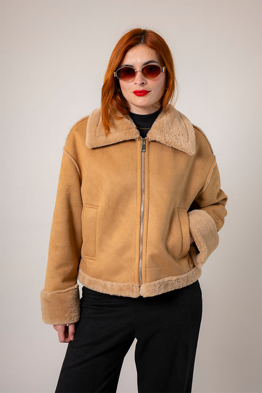 26 CHAQUETA CREMALLERA SUEDE 8772