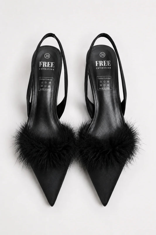 26 ZAPATO TACON PLUMAS 8967