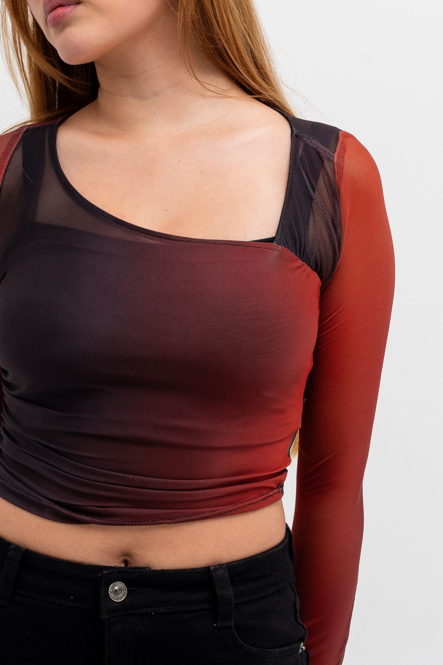 BH BLUSA ASIMETRICA MESH 7242