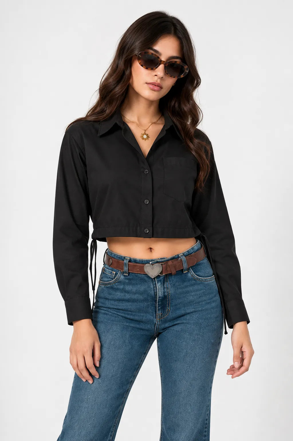 BH CAMISA CORTA CINTURA AJUSTABLE 6666