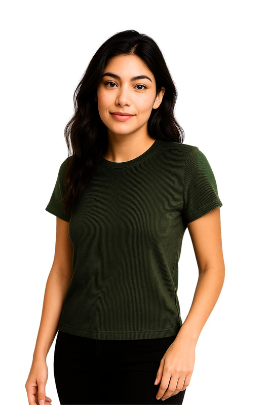 BH CAMISETA RIB MANGA CORTA 6703