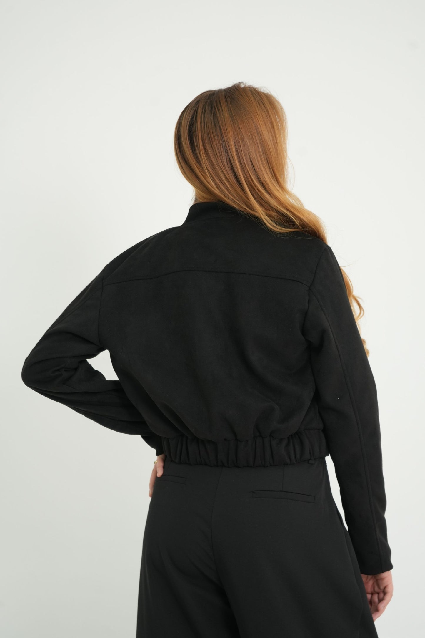 BH CHAQUETA BOMBER EFECTO GAMUZADO 6856