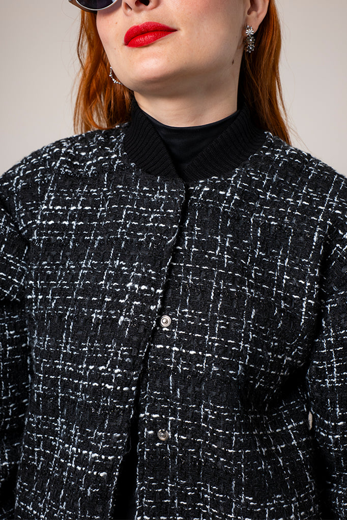 CHAQUETA BOMBER TWEED E-F 8133.