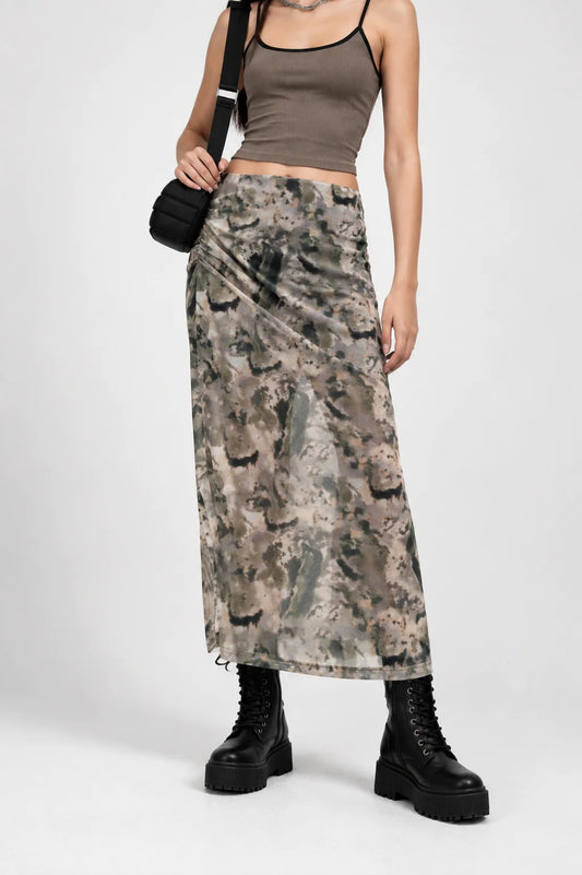 BH FALDA MIDI MESH 7340