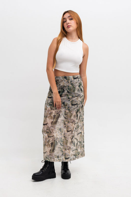 BH FALDA MIDI MESH 7340