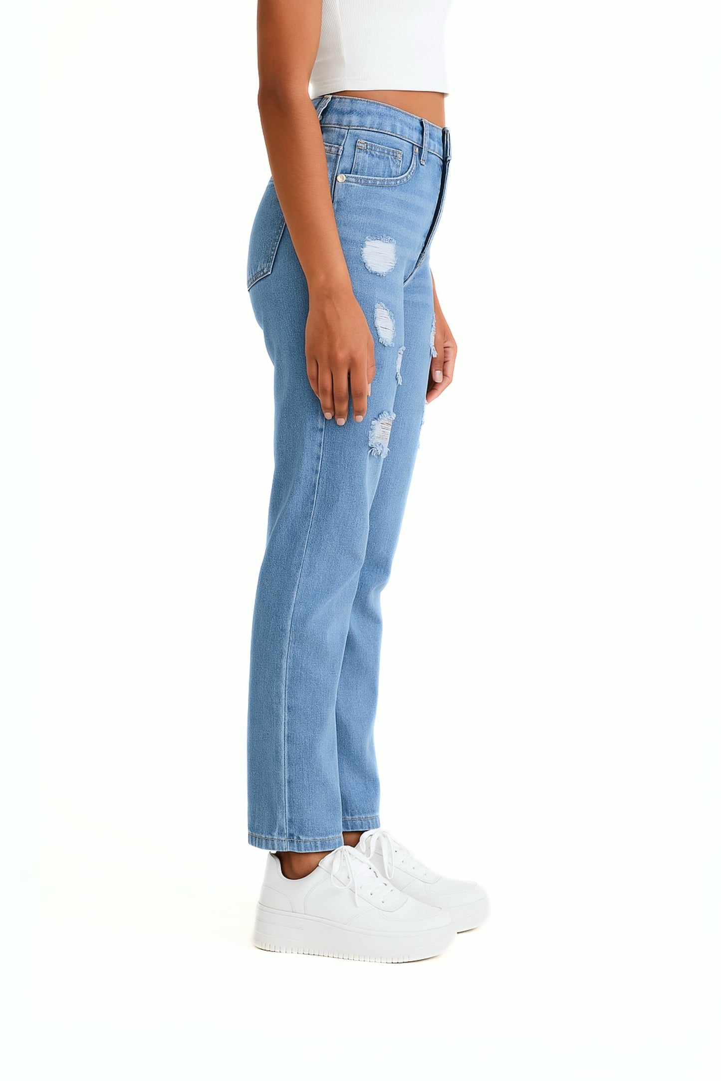 BH JEANS MOM FIT ROTOS 6734