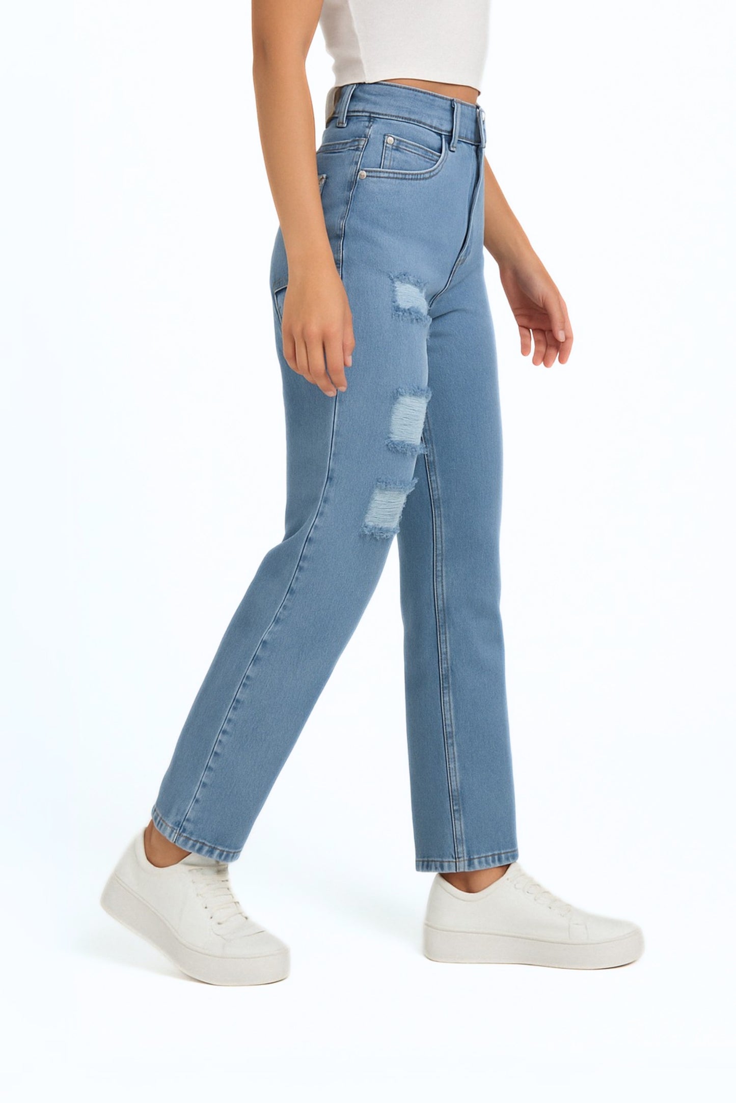 BH JEANS MOM FIT ROTOS 6734