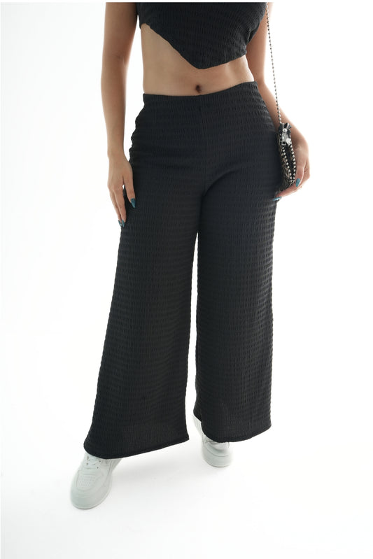 BH PANTALON WIDE LEG TEXTURA 6589