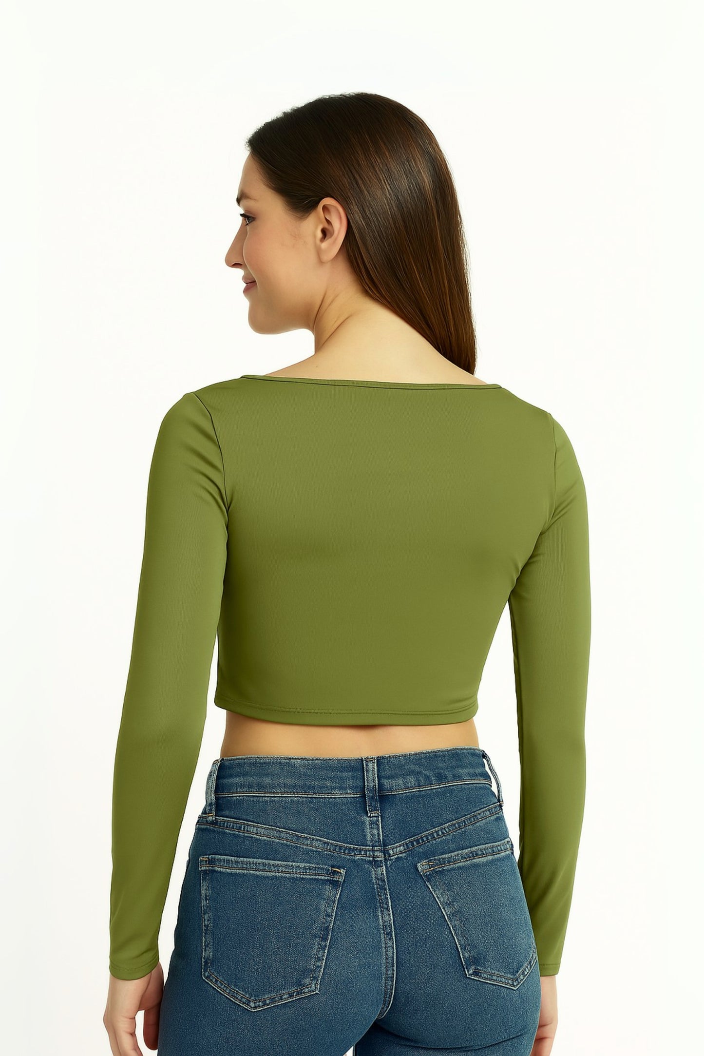 BH TOP CROP MANGA LARGA BASHIRA