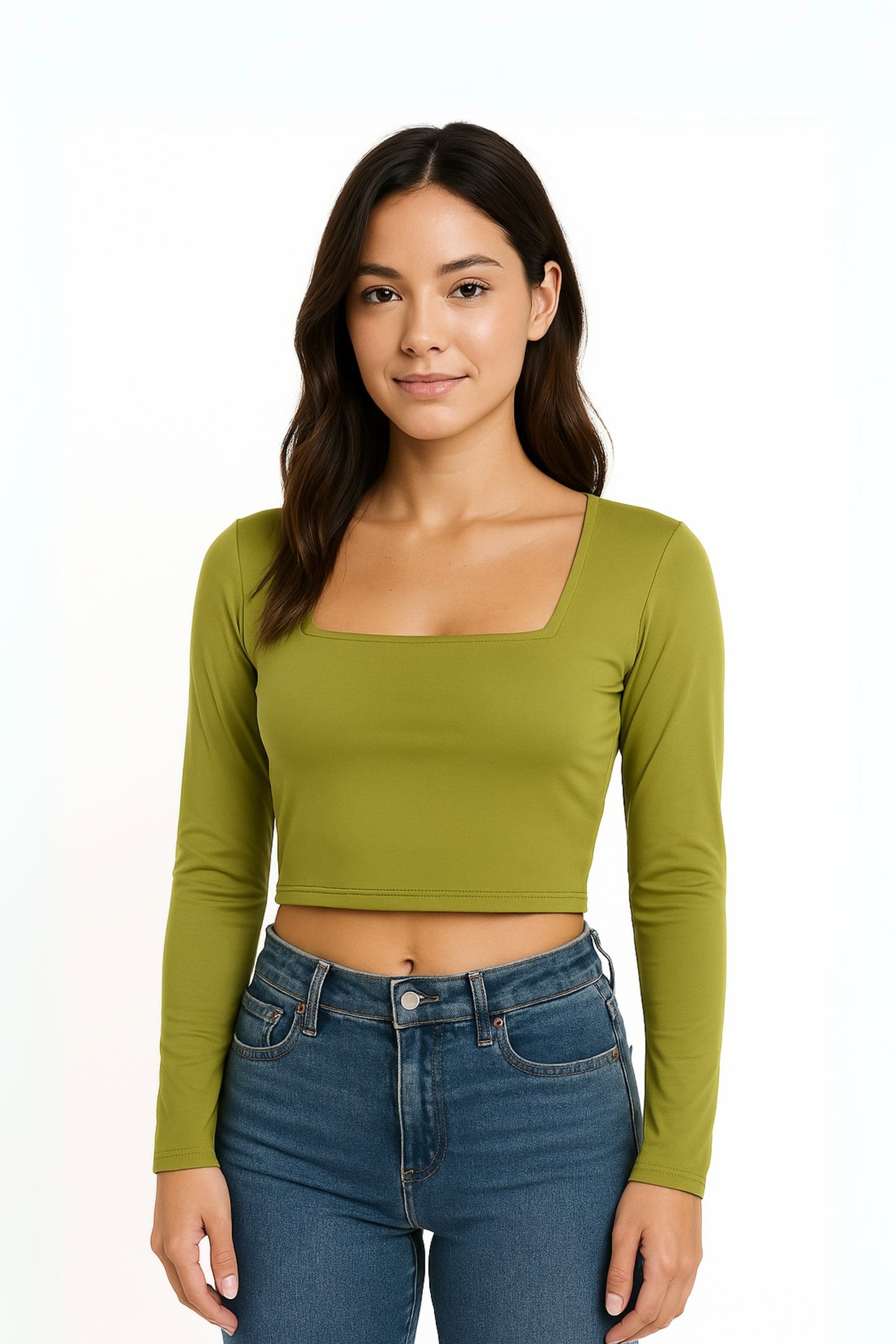 BH TOP CROP MANGA LARGA BASHIRA