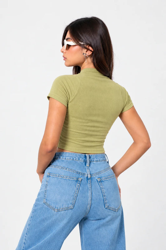 BH TOP CUELLO ALTO RIB 6585