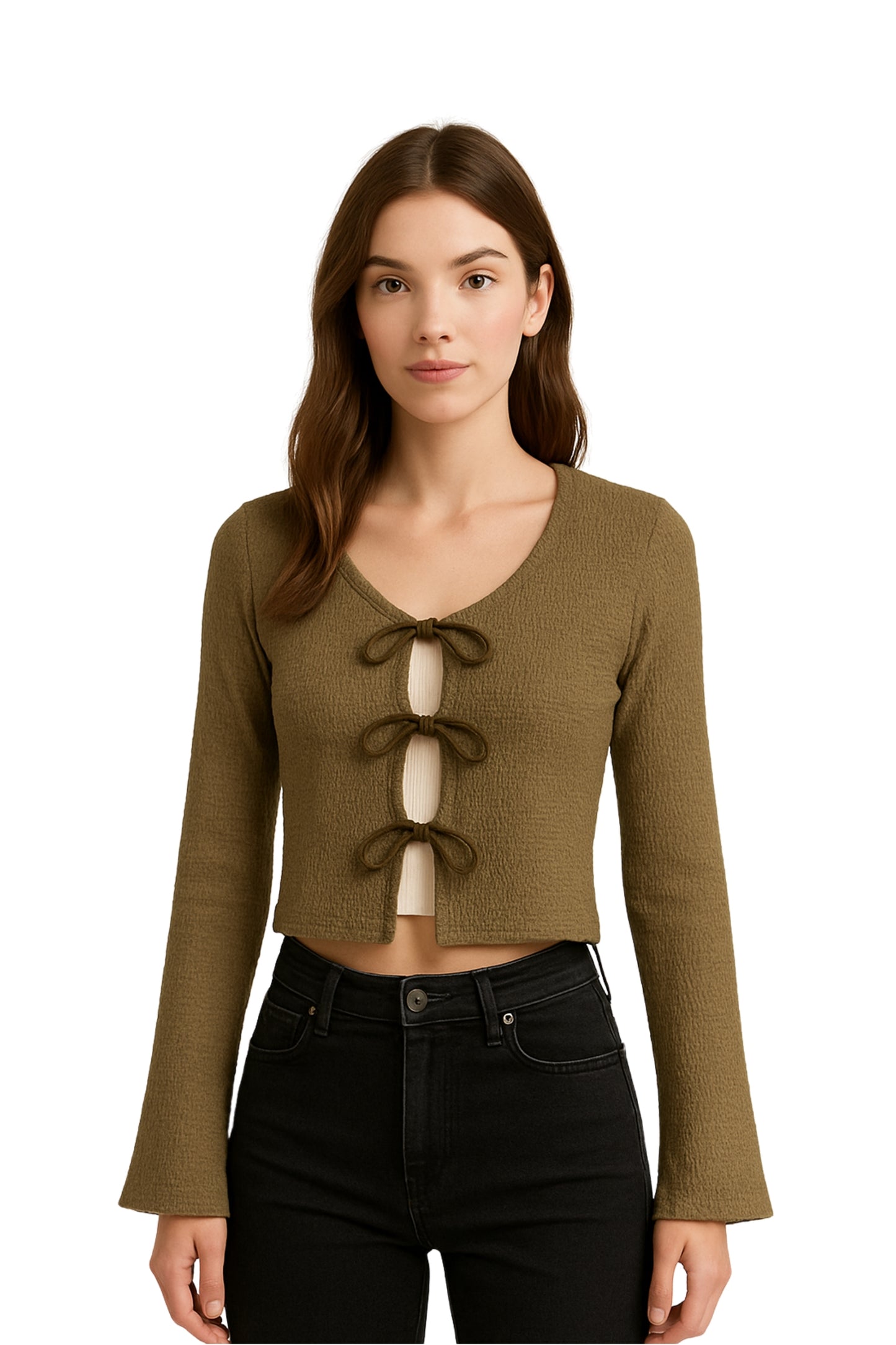 BH TOP LACE UP TEXTURA 7256