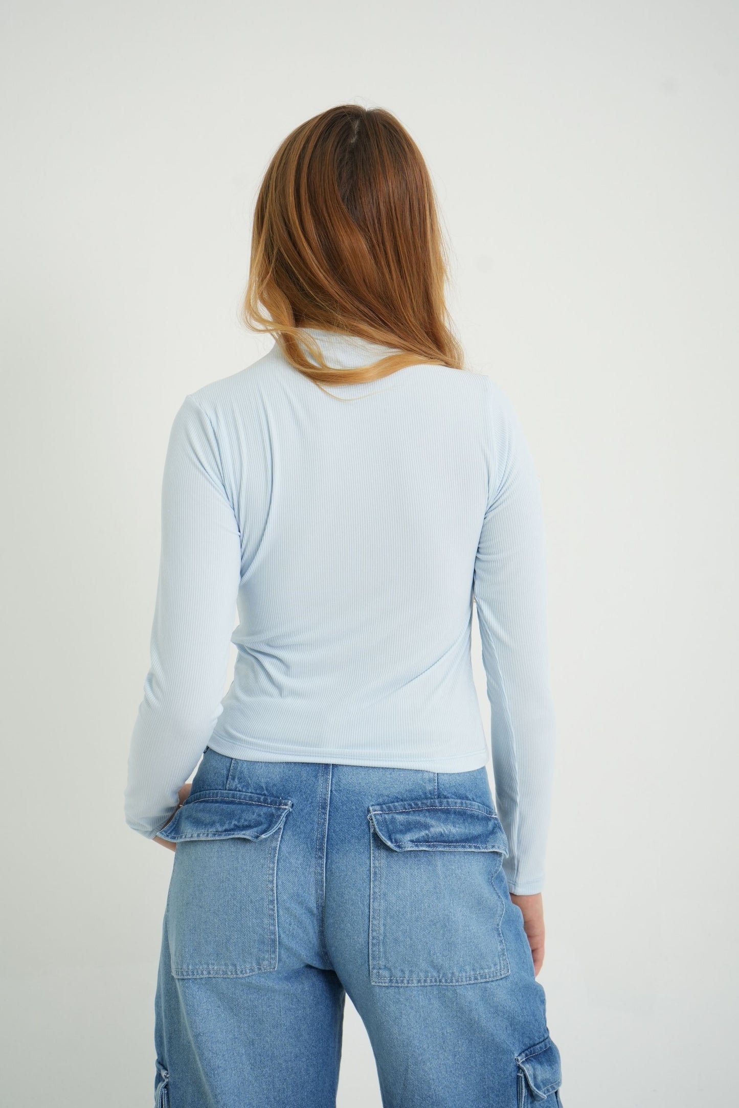 BH TOP RIB CUELLO ALTO MANGA LARGA 6697