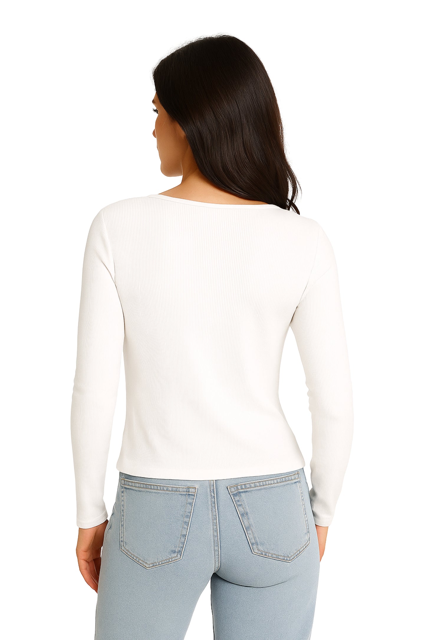 BH TOP RIB MANGA LARGA SLIM FIT 6698