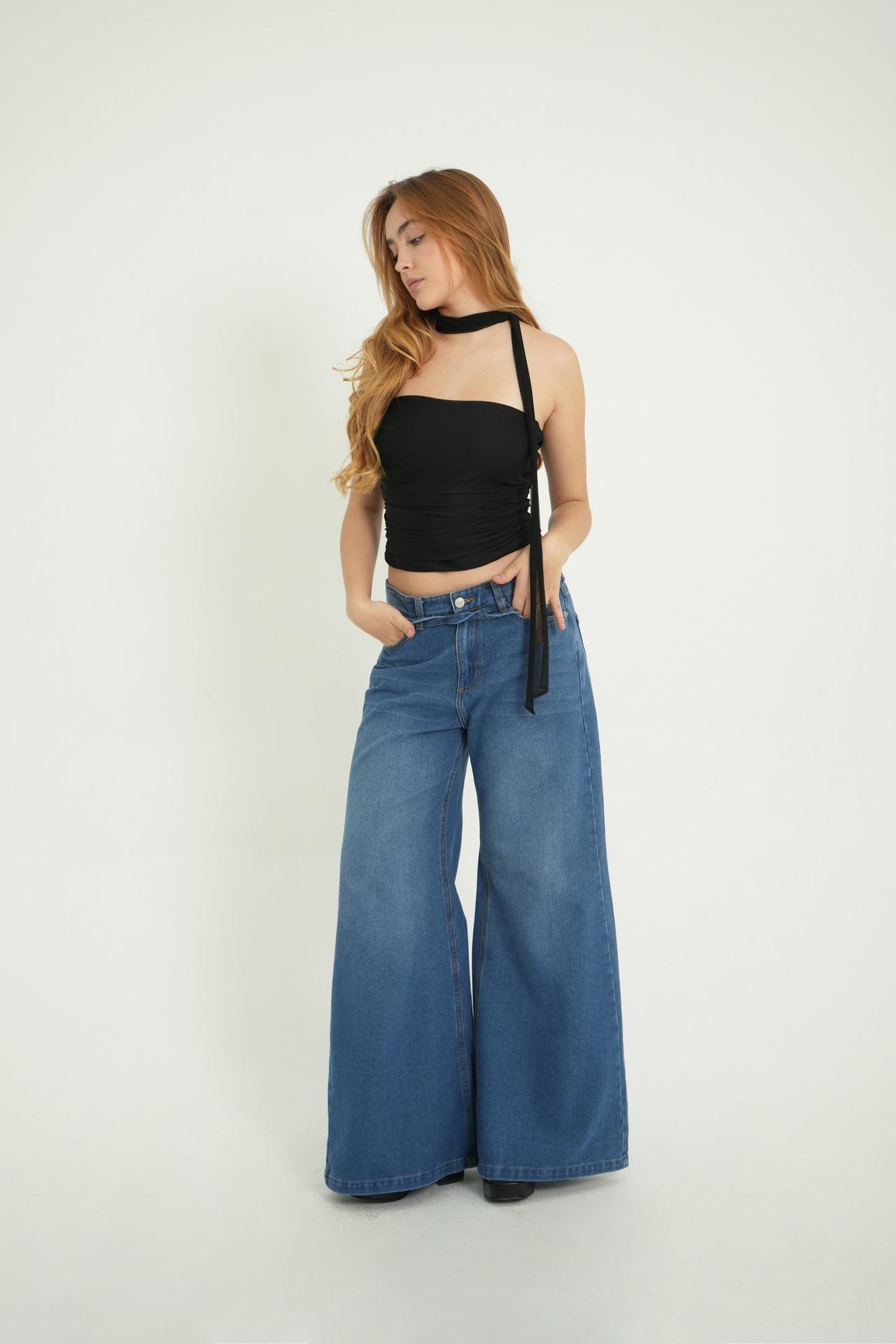 BH TOP STRAPLES MESH 7258