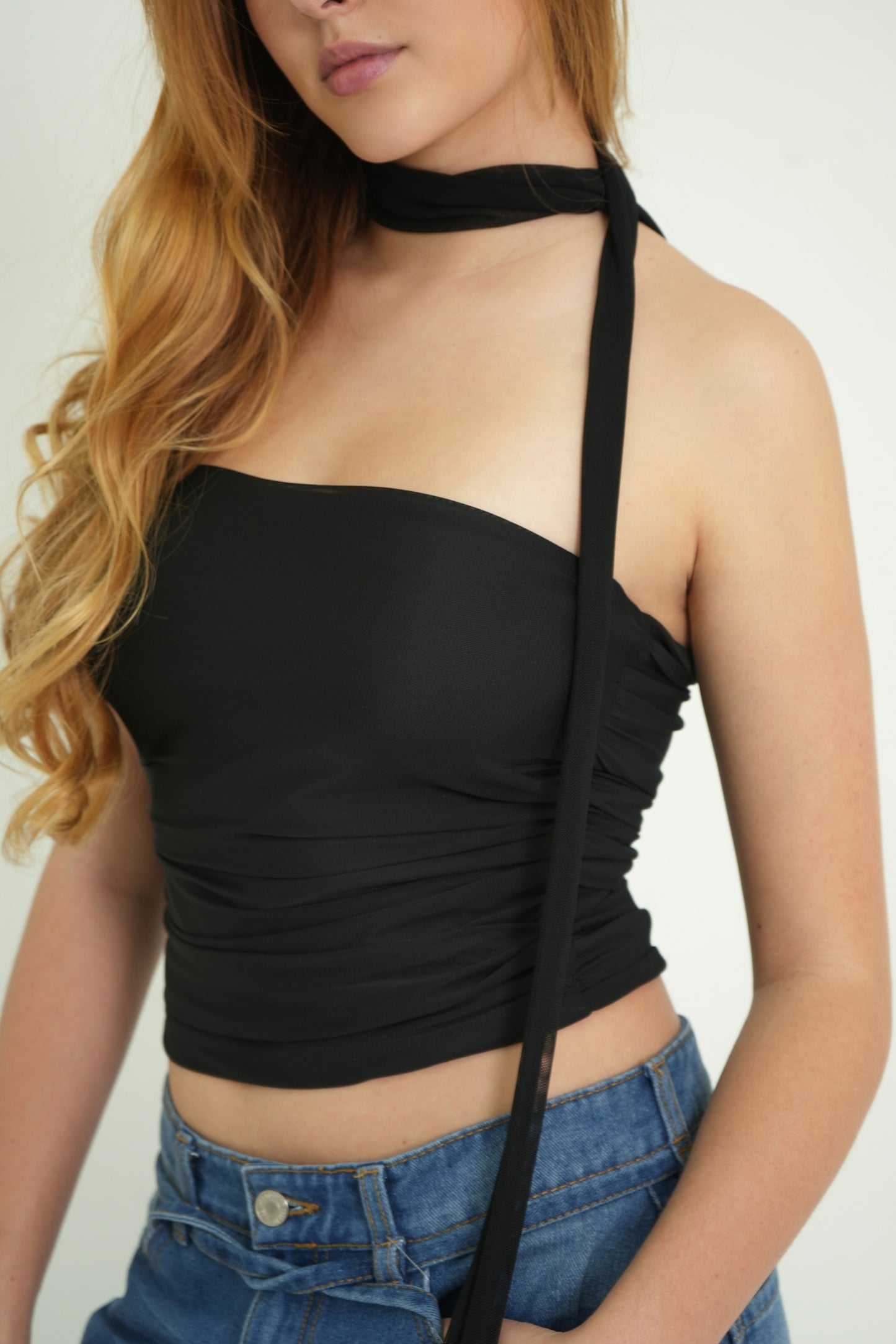 BH TOP STRAPLES MESH 7258