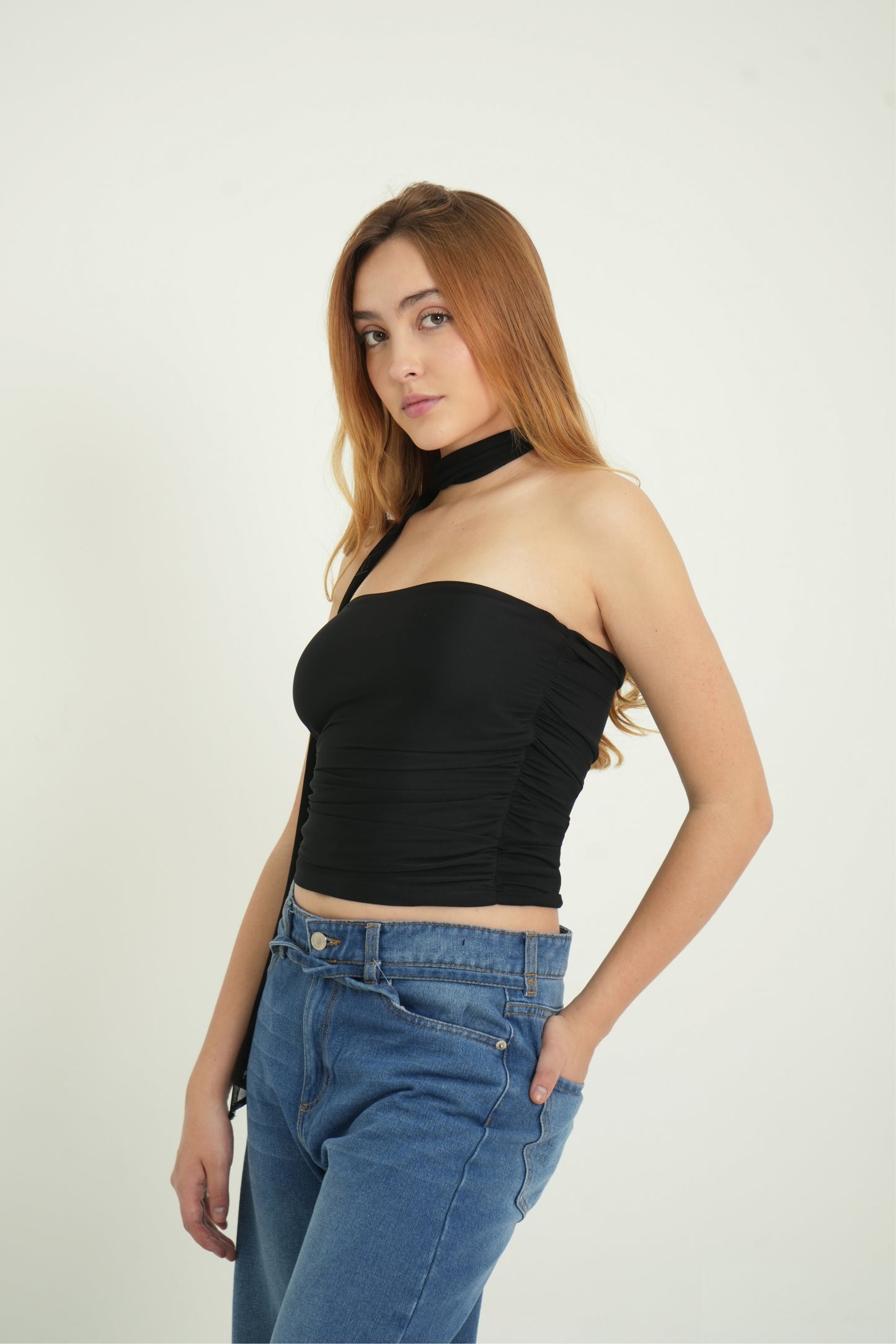 BH TOP STRAPLES MESH 7258