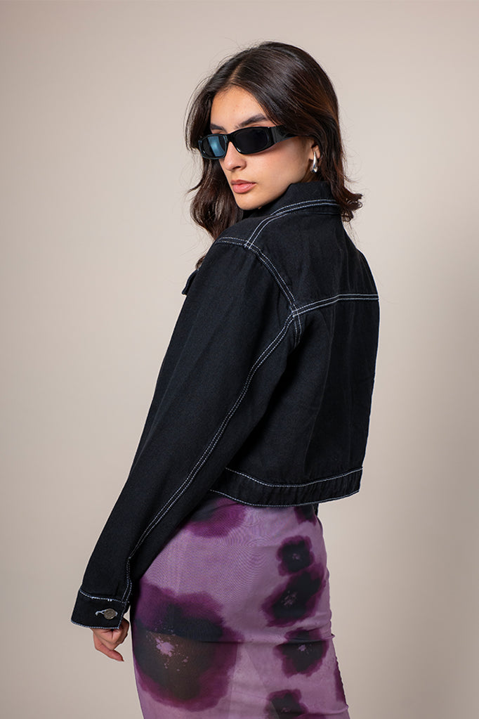 CHAQUETA DENIM CROPPED R-M 8362.