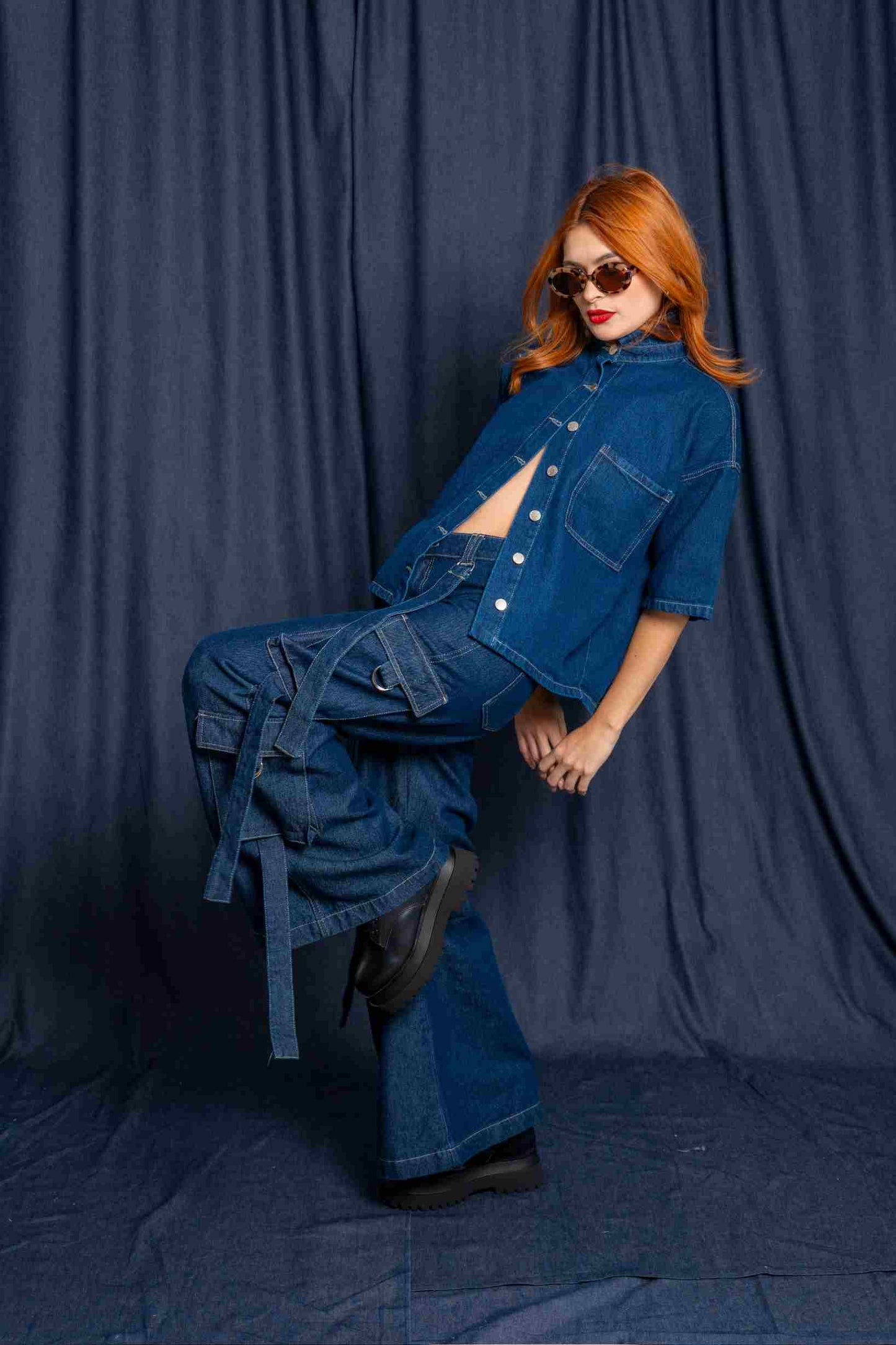 JEANS BAGGY CARGO R-M 7436.