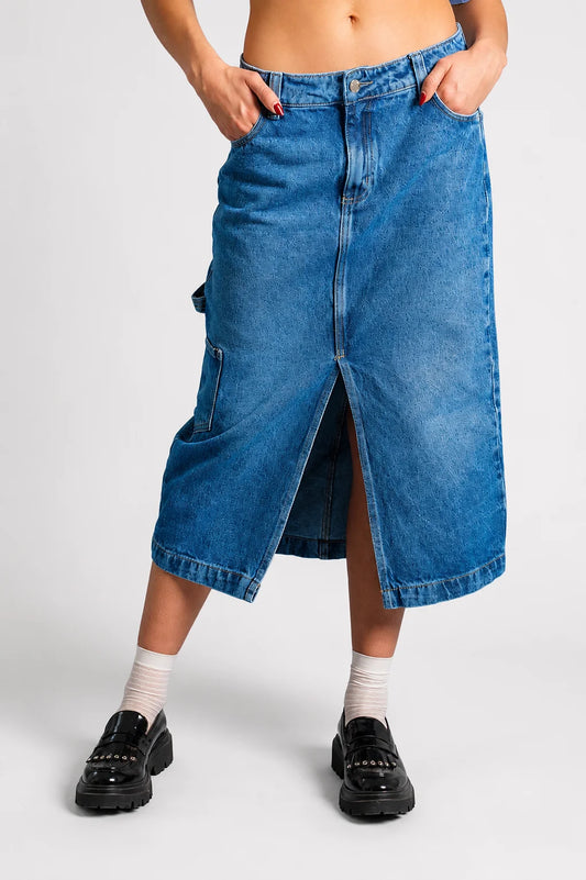 BHV FALDA DENIM MIDI 7139