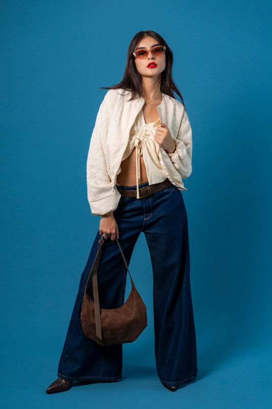 JEANS WIDE LEG G-M 7629
