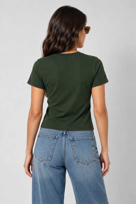 BH CAMISETA RIB MANGA CORTA 6703