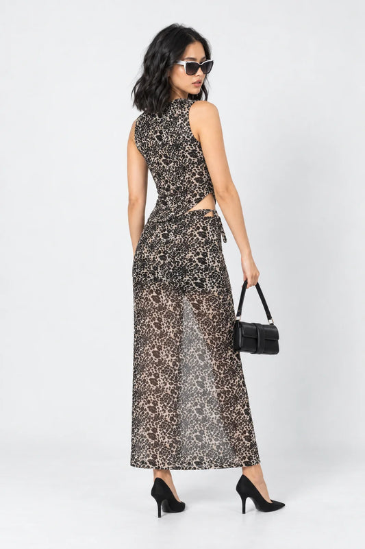 FALDA MIDI CUT OUT 7336
