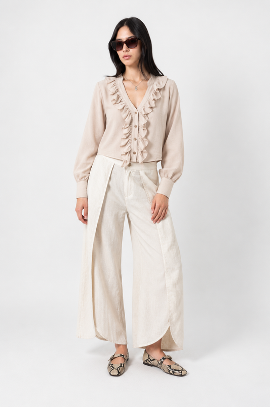 BLUSA FLUIDA MANGA LARGA 7385