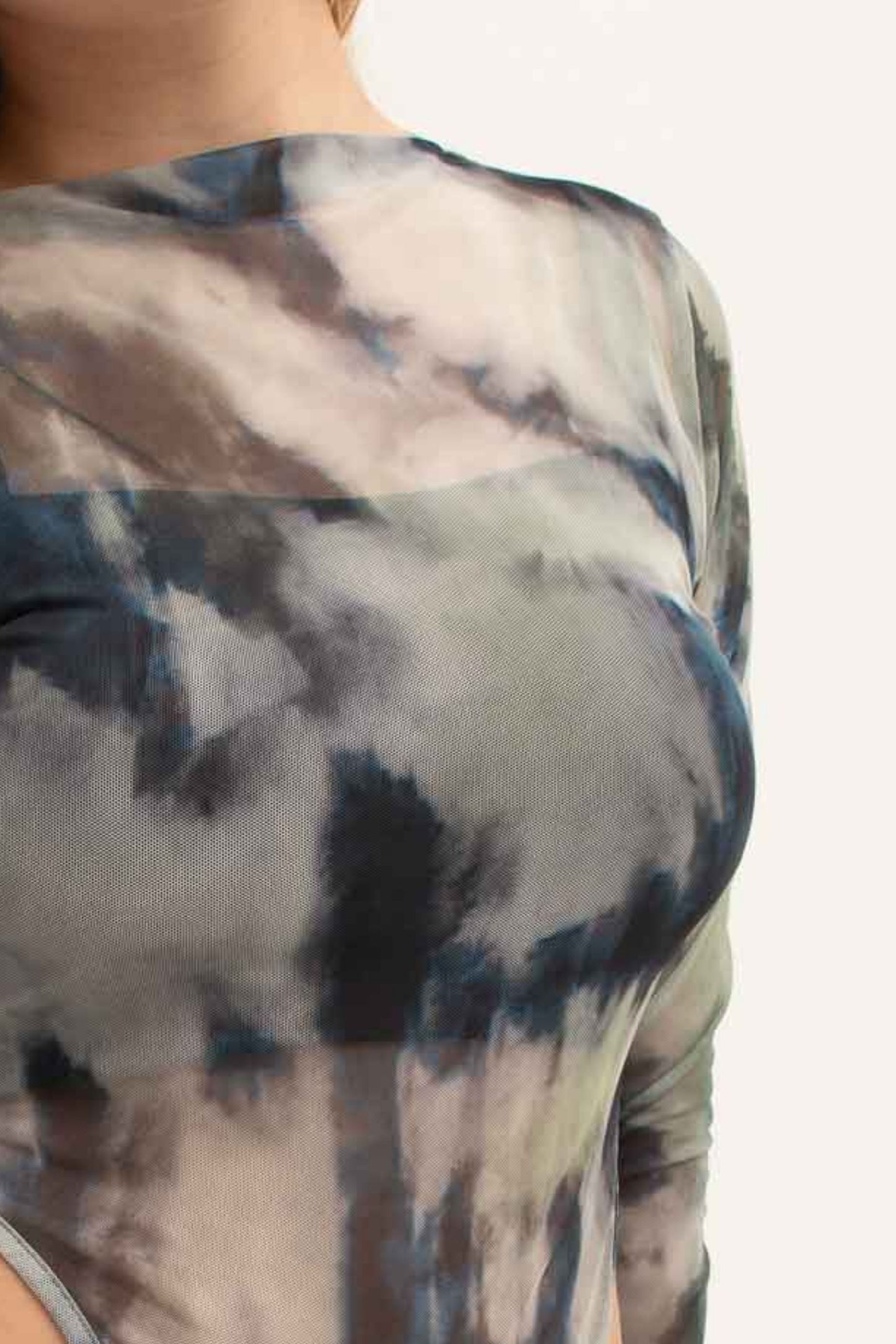 BODY MESH MANGA LARGA 7414