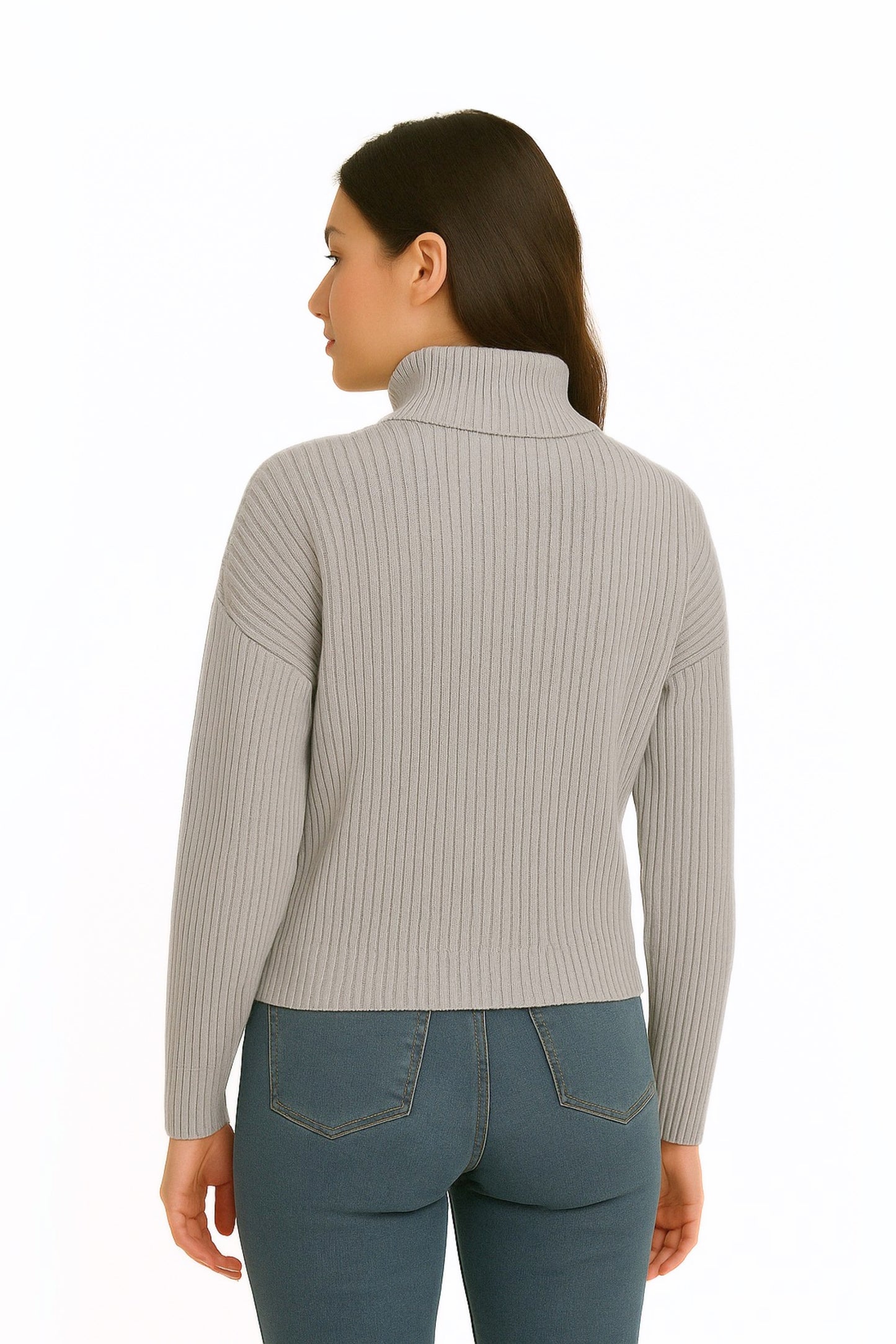BUZO TEJIDO CUELLO ALTO CREMALLERA 6730