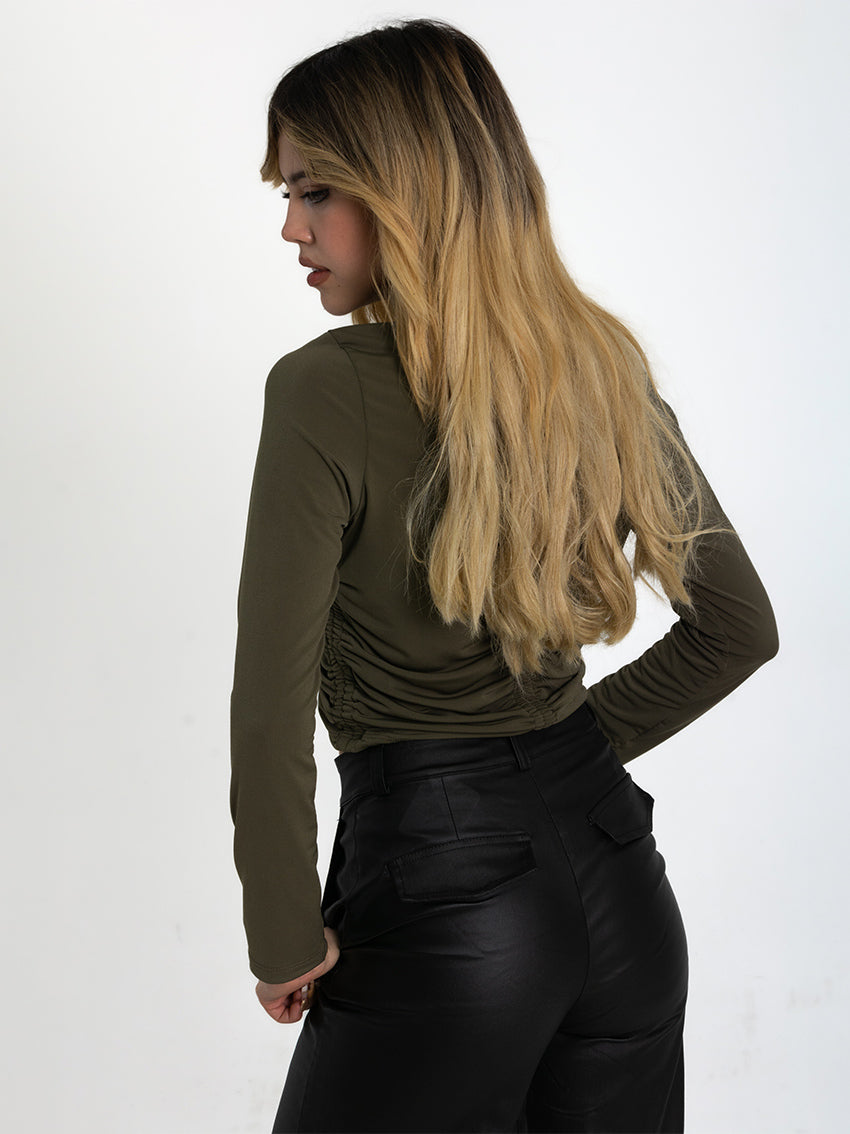 BLUSA MANGA LARGA NORRIS BEIGE