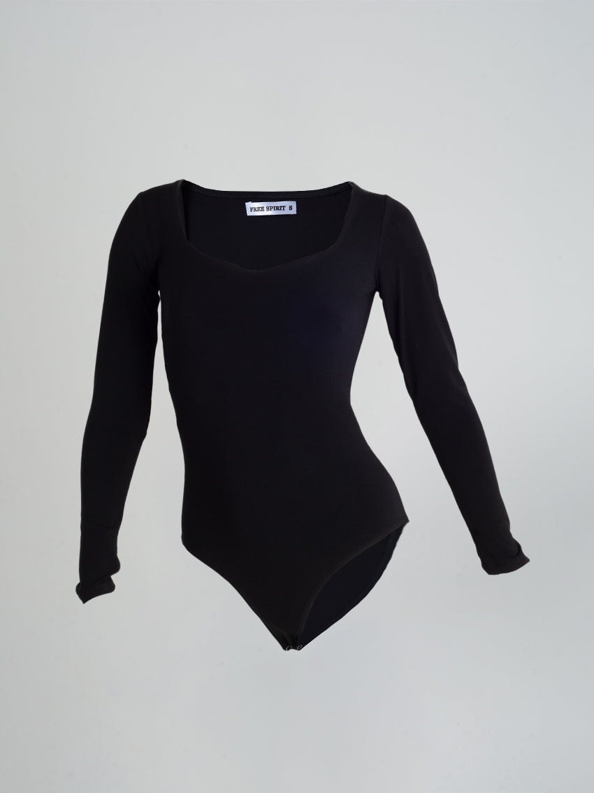 BODY MANGA LARGA GLASLY NEGRO