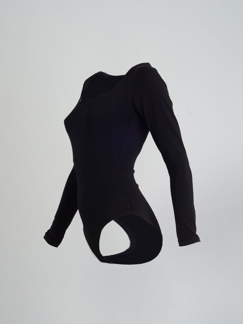 BODY MANGA LARGA GLASLY NEGRO