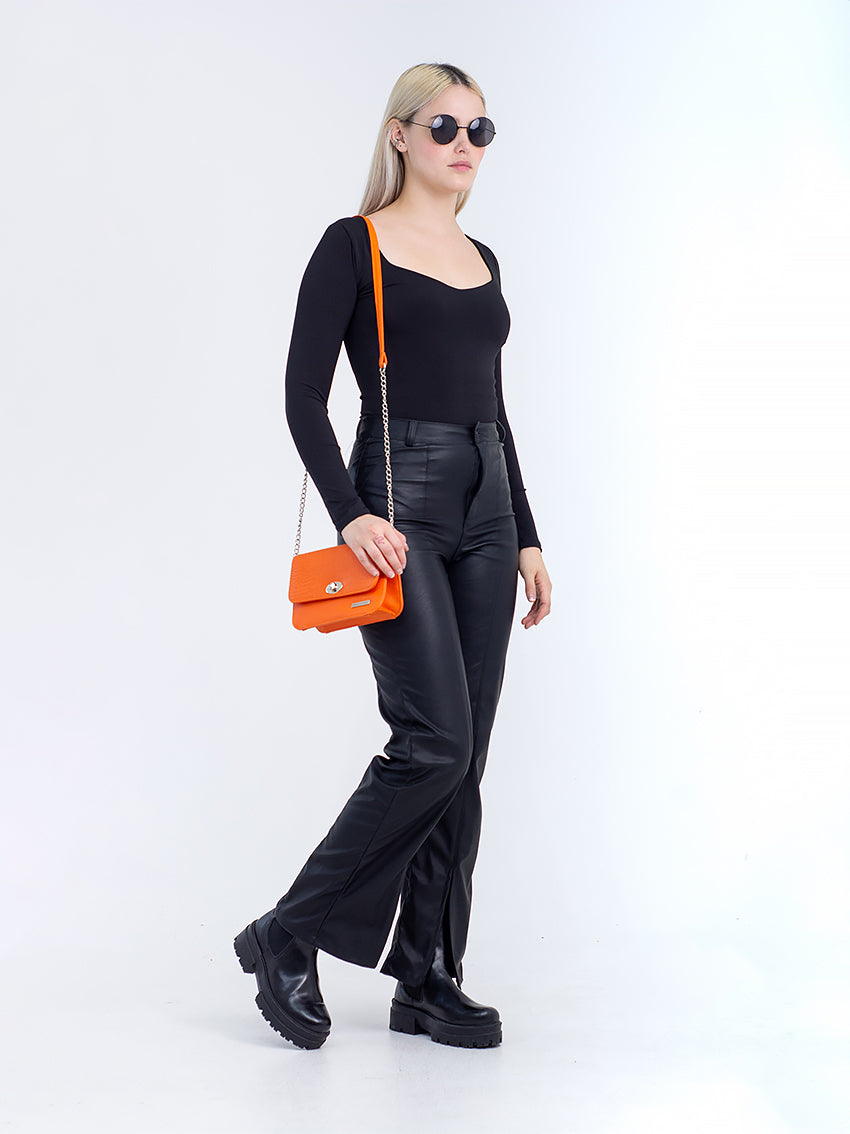BODY MANGA LARGA GLASLY NEGRO