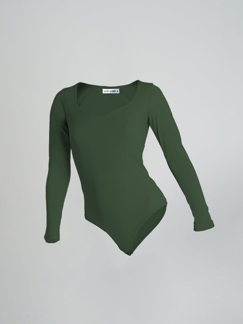 BODY MANGA LARGA GLASLY NEGRO