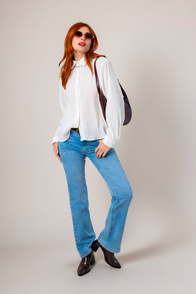 CAMISA PLISADA B-C 8524