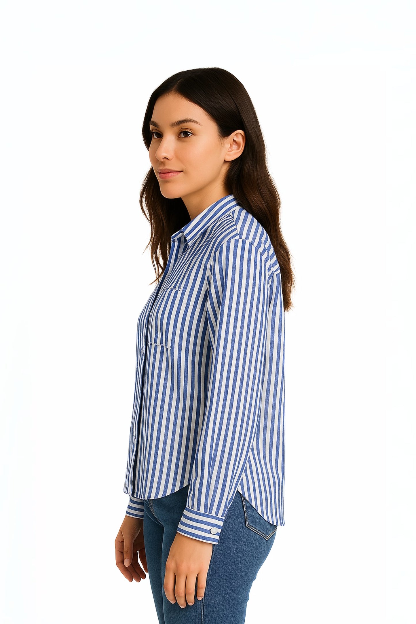 CAMISA RAYAS OVERSIZE 6623