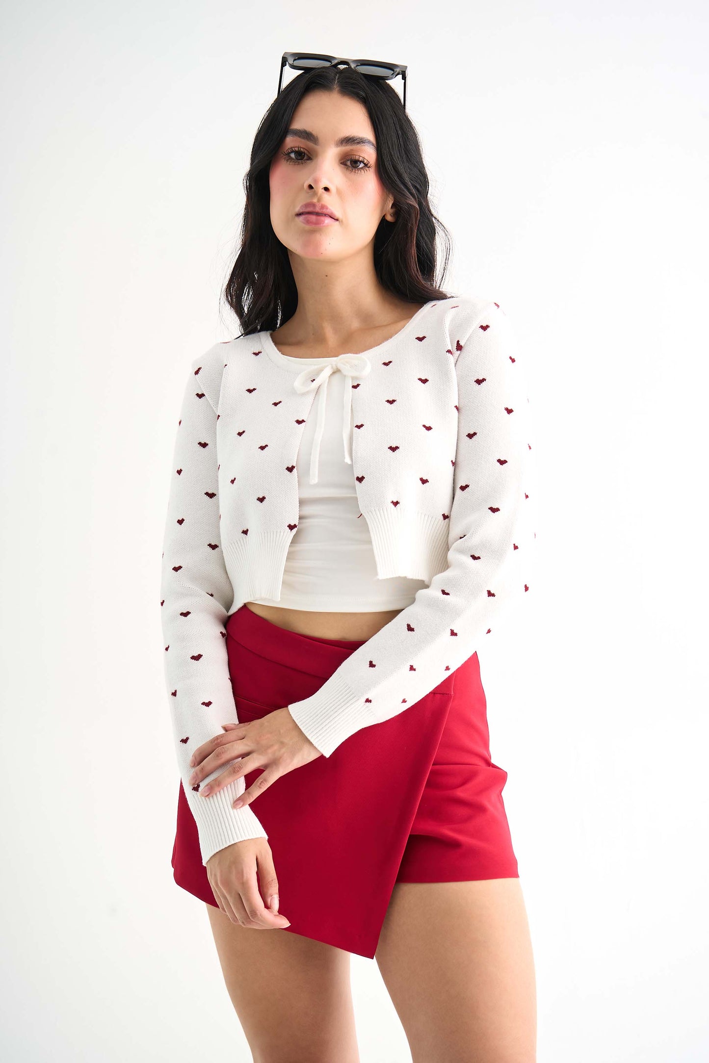 CARDIGAN TEJIDO CORAZONES 7262