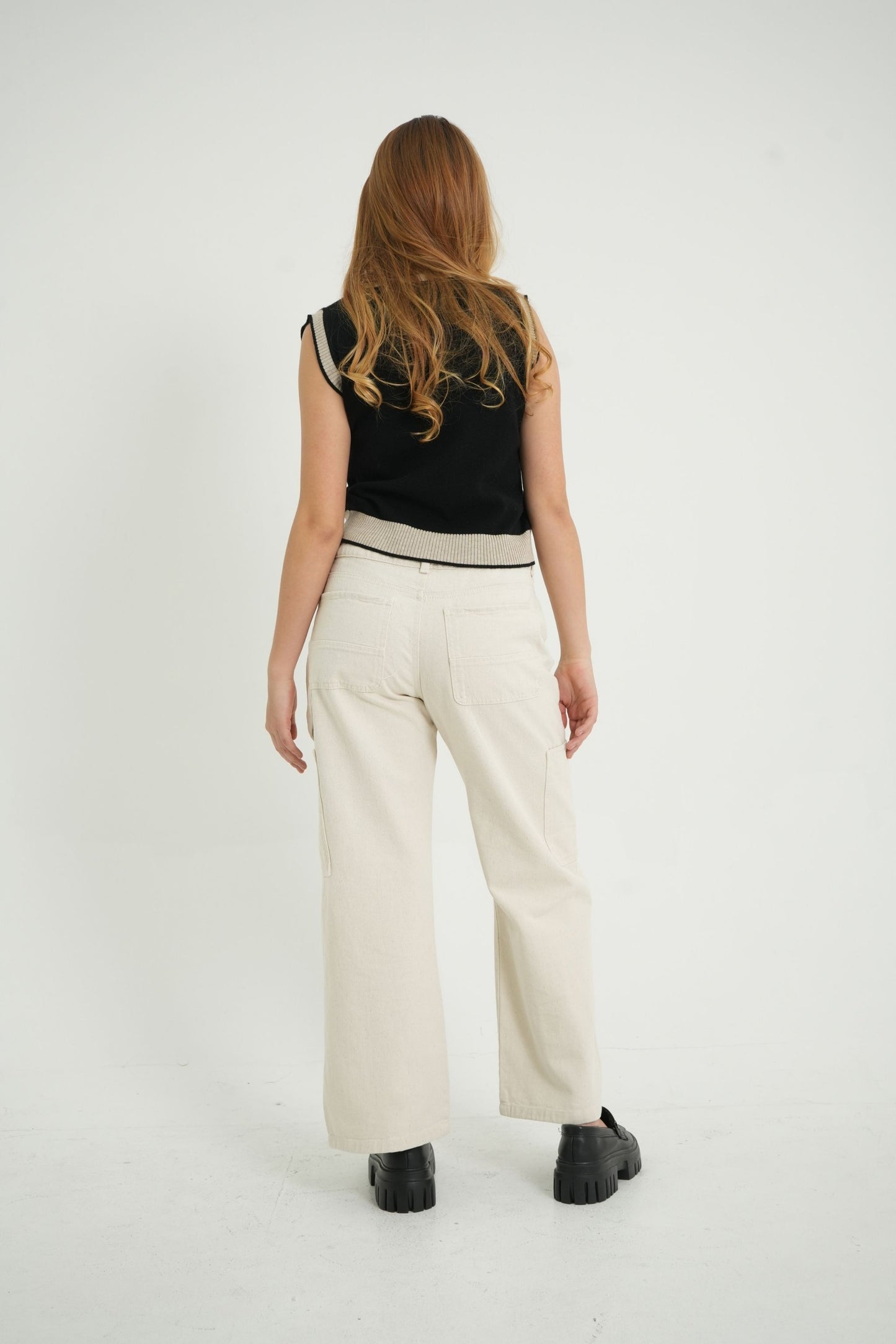 CHALECO TEJIDO CONTRASTE 7268