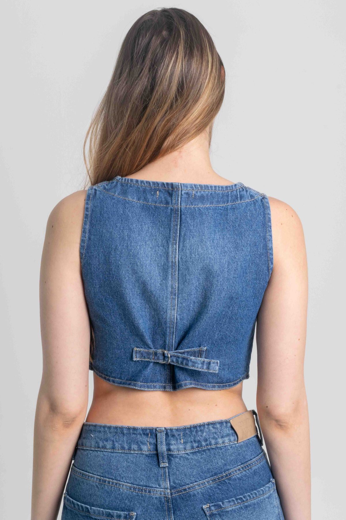 CHALECO DENIM VIVIAN ONE