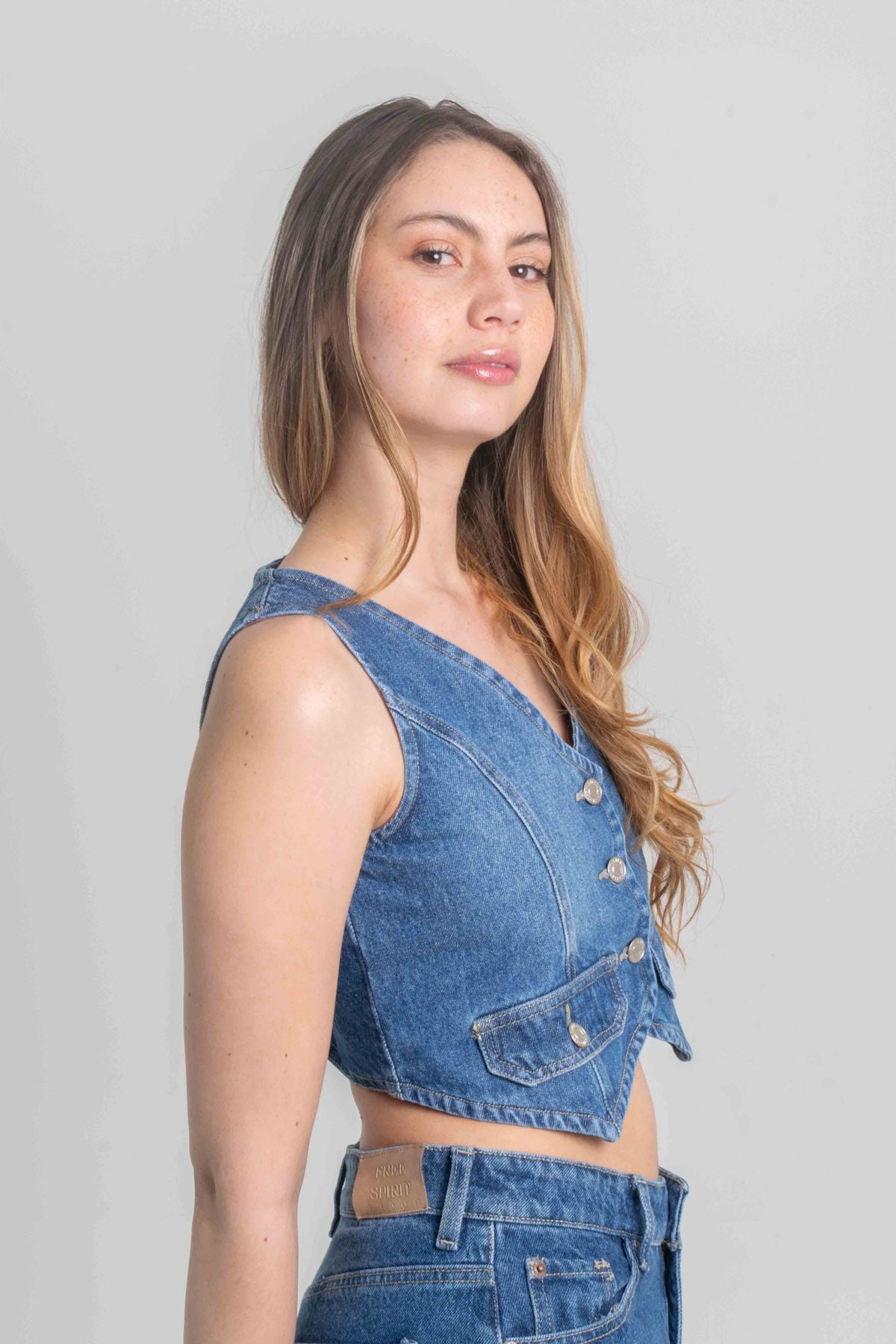 CHALECO DENIM VIVIAN ONE