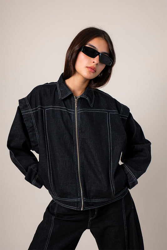 CHAQUETA CONVERTIBLE DENIM R-F 7799