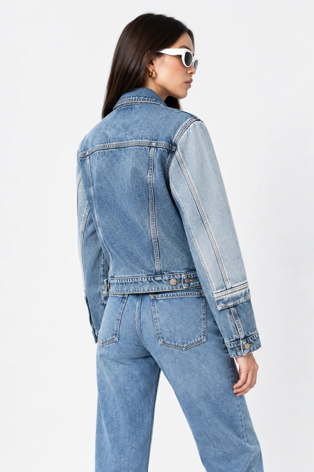 CHAQUETA DENIM CONTRASTE E-C 8603