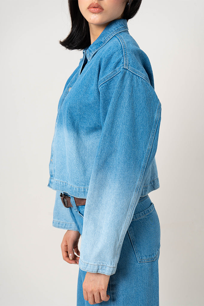 CHAQUETA DENIM DEGRADE G-C 8601.