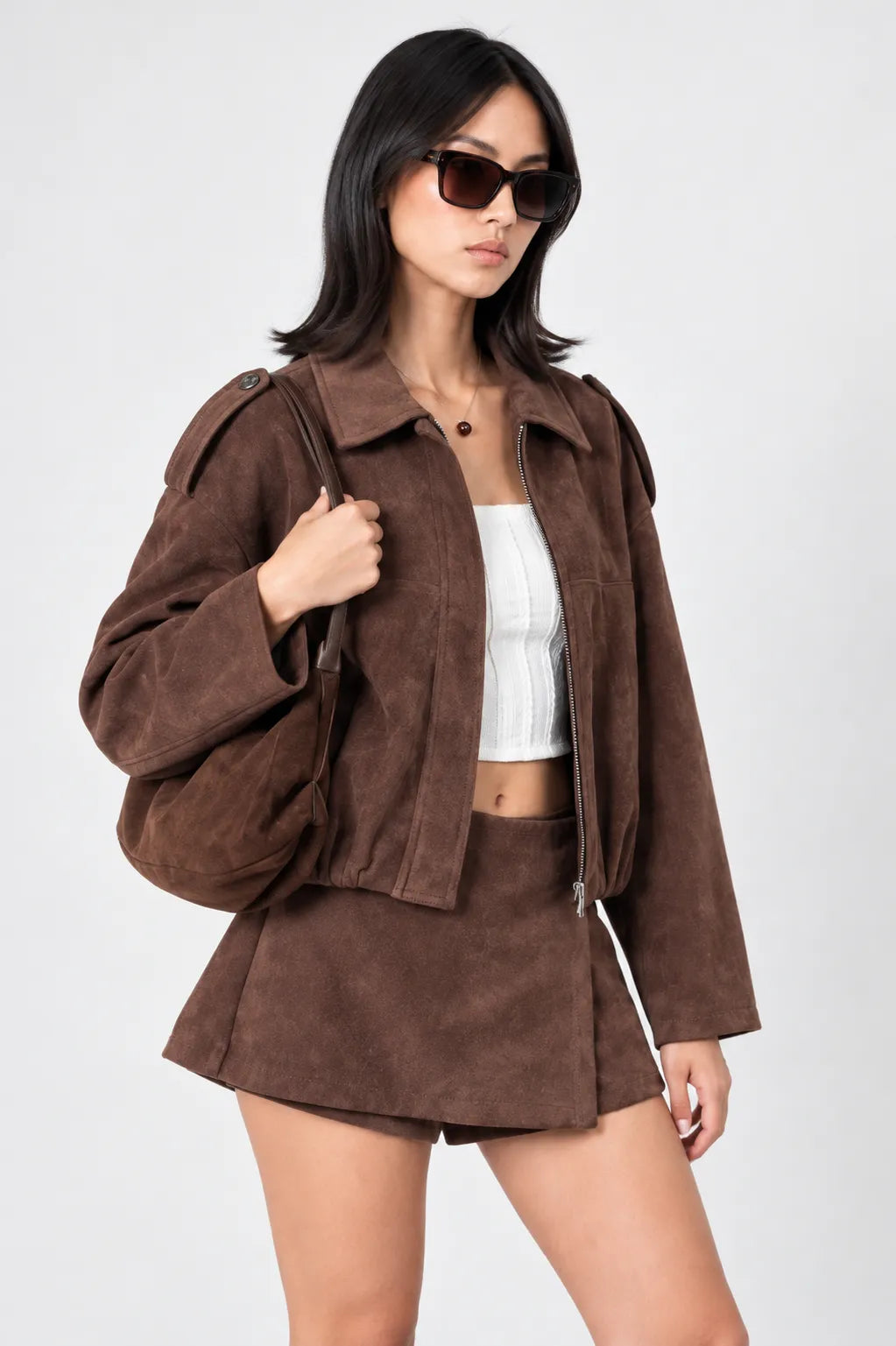 CHAQUETA OVERSIZE SUEDE G-F 8454