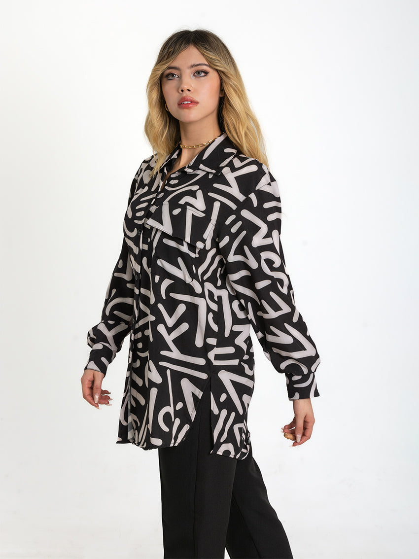 CAMISA OVERSIZE BLORK NEGRO