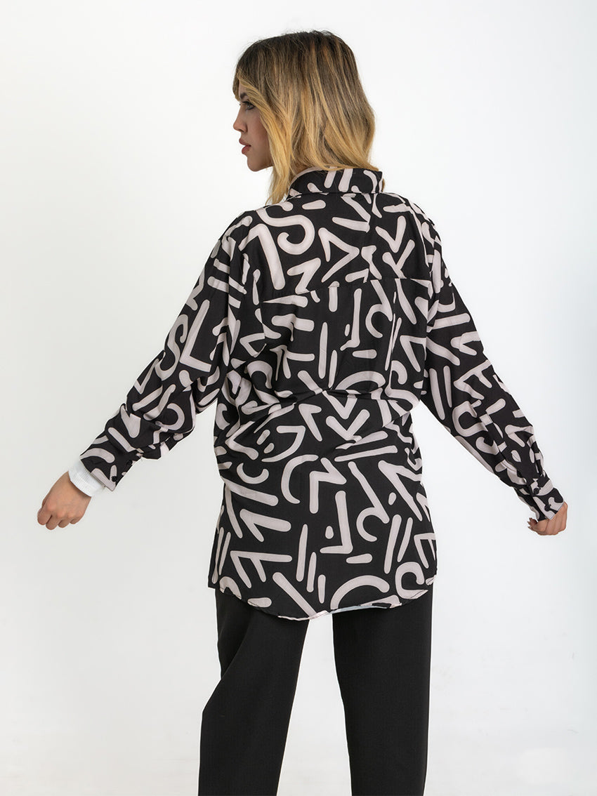 CAMISA OVERSIZE BLORK NEGRO