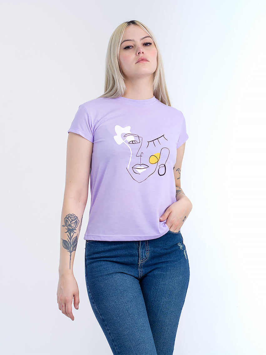 CAMISETA WOMAN LILA
