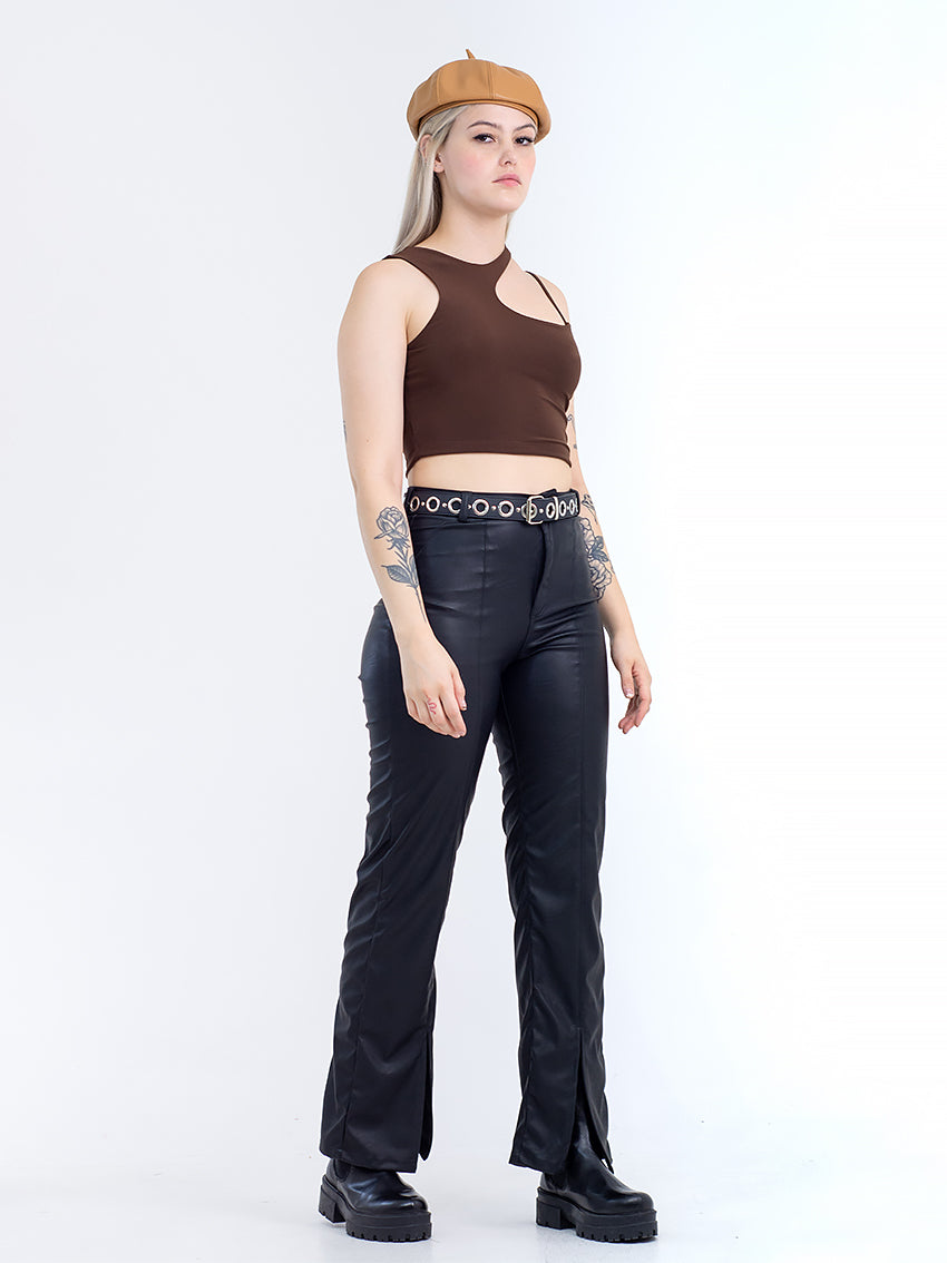 CROP TOP ASIMETRICO BRUNA BLANCO